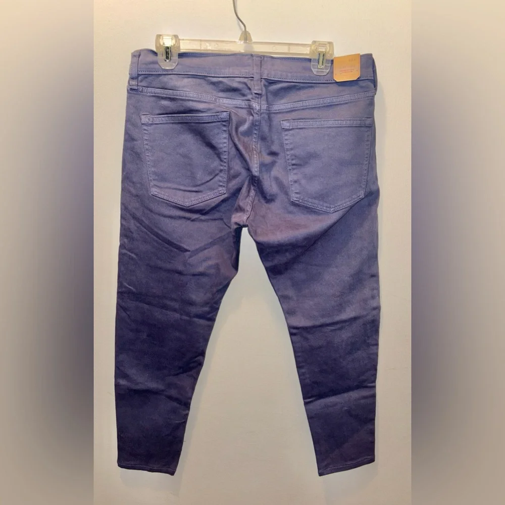 NWT J.Crew Men’s 484 Slim-Fit Garment-Dyed Five-Pocket Pants Navy Size 31x30